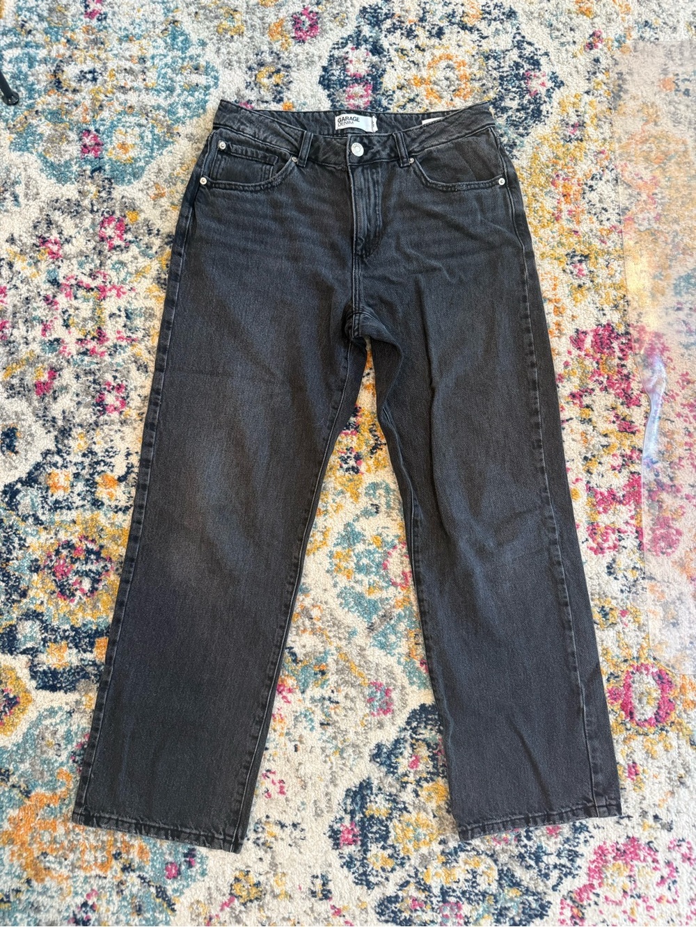 Garage Women's Black Straight Jeans
